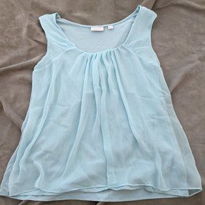 Sky Blue Tank Top by New York & Company Size XL